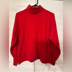 Vintage Joan Harper Red Turtleneck